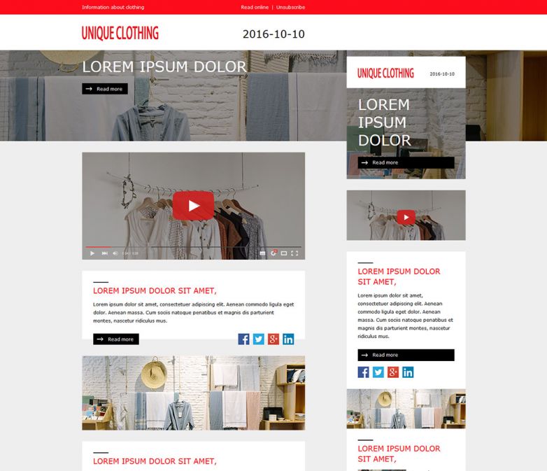 A Composite Template: Unique Clothing